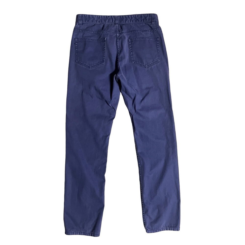 Boden Womens 32R Straight Leg Chino Pants Blue Cotton Button Fly MC327